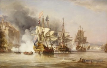 La capture de Puerto Bello par George Chambers Snr Batailles navales Peinture à l'huile